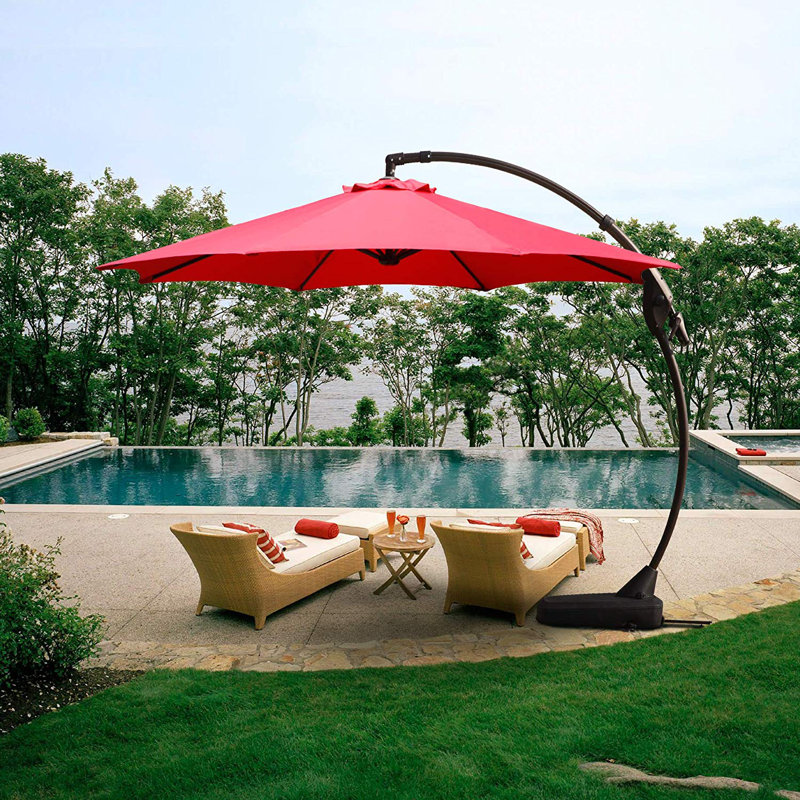 Sol 72 Outdoor™ Kimolos 144" X 144" Cantilever Umbrella Birch Lane